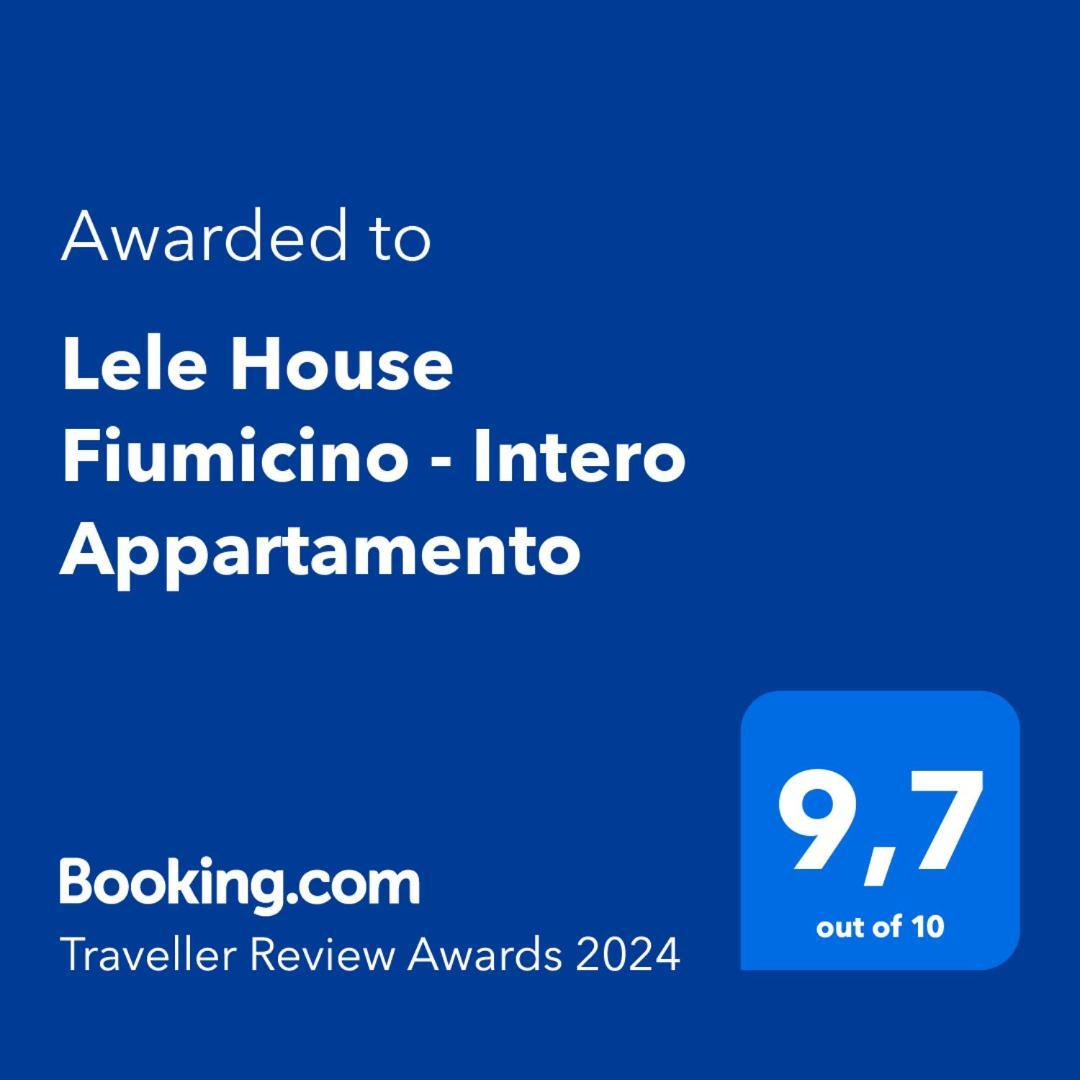 Lele House Fiumicino - Intero Appartamento Aeroporto Di Fiumicino - Nuova Fiera Di Roma Dış mekan fotoğraf
